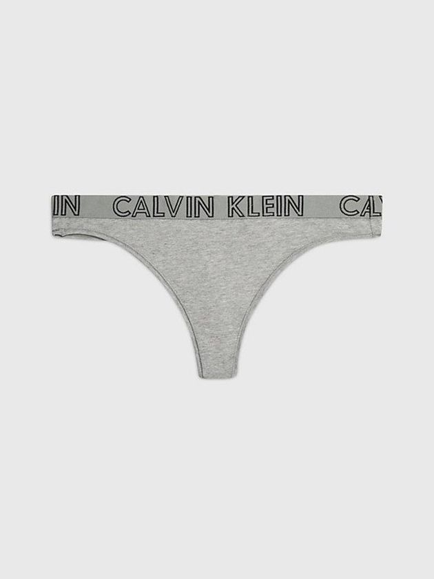 Calvin Klein USA Ultimate Womens Thong Grey 8374956-QU